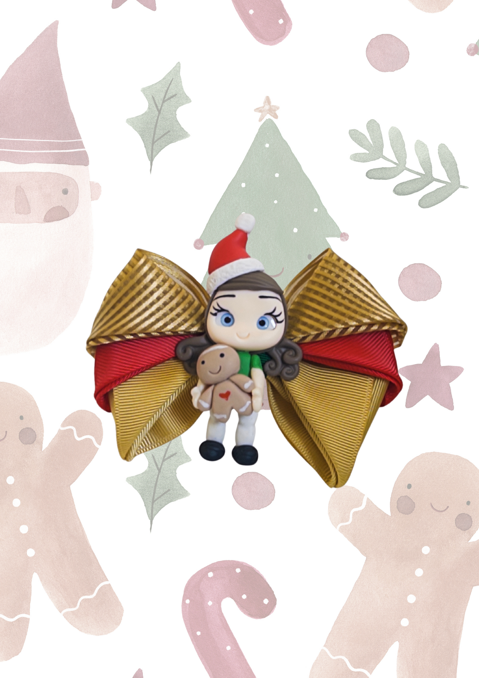 Nadia & Gingerbread  Hair Clip | Ballad Bows - Magic in every bow!
