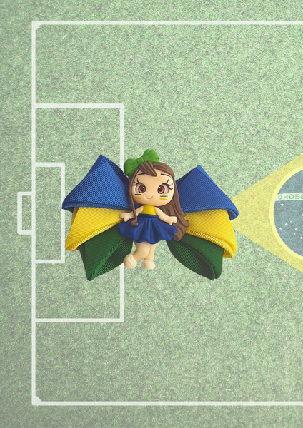 Brazilian Cheerleader Hair Clip | Ballad Bows - Magic in every bow!