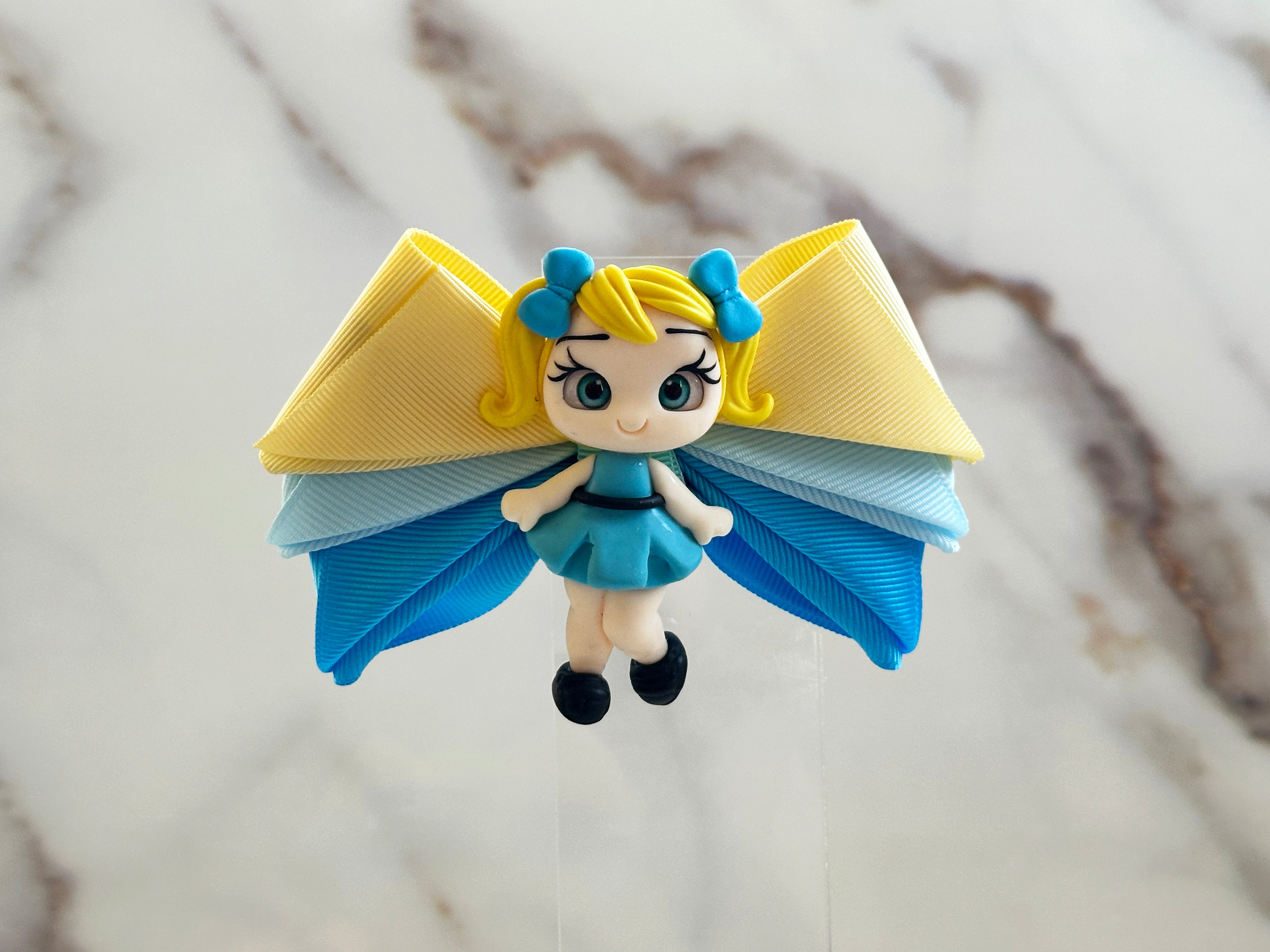 Yellow Bubbles Hair Clip | Ballad Bows - Magic in every bow!