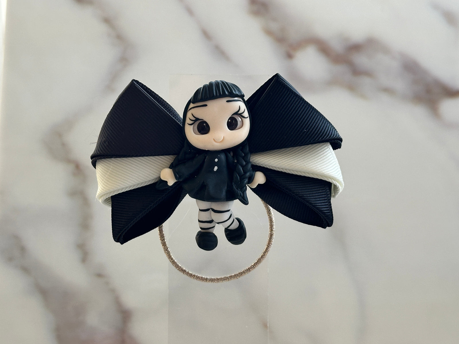 Black & White Legend Hair Clip | Ballad Bows - Magic in every bow!
