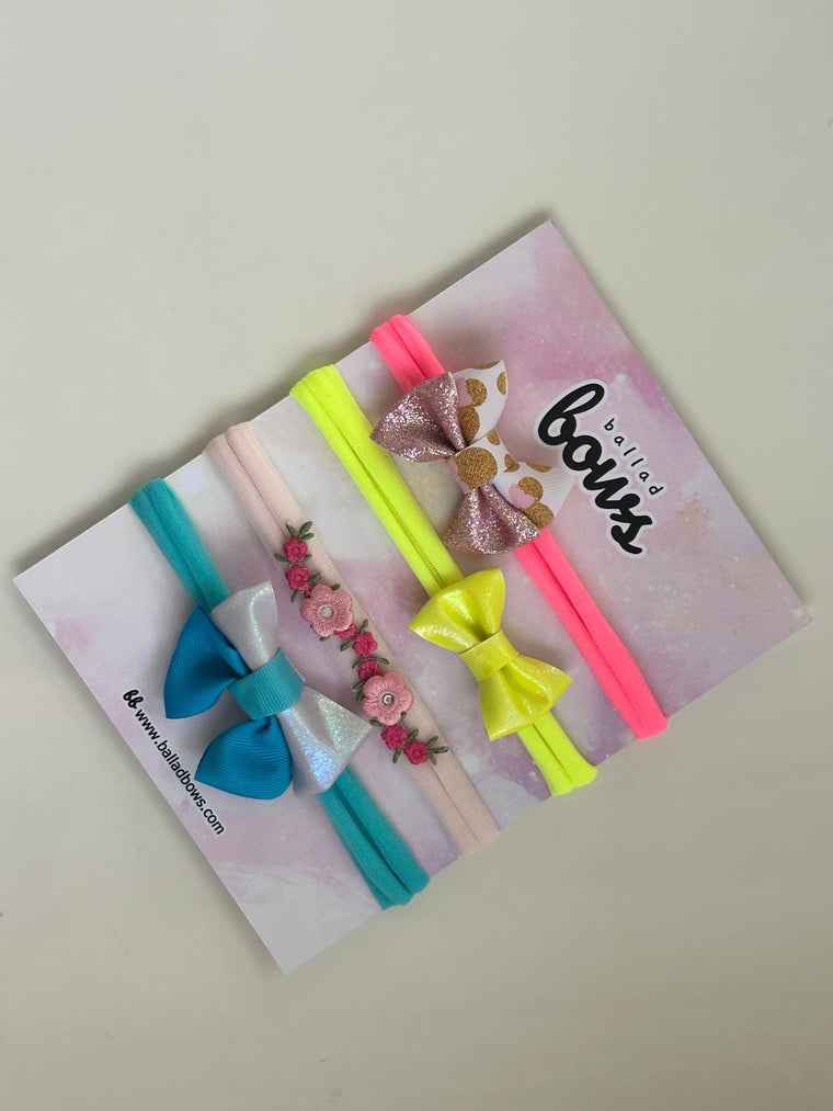 Kit 4 Neon Headband  | Ballad Bows - Magic in every bow!