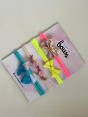 Kit 4 Neon Headband  | Ballad Bows - Magic in every bow!