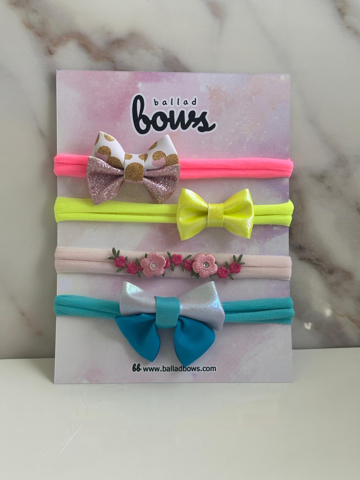 Kit 4 Neon Headband  | Ballad Bows - Magic in every bow!